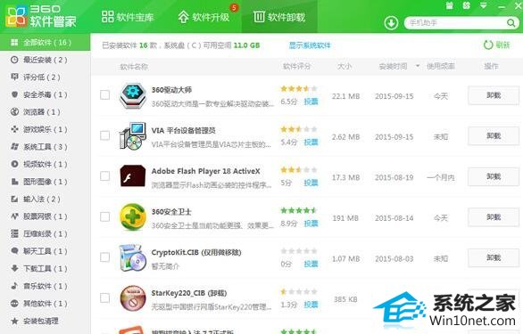 win10系统电脑软件卸载不了的图文步骤